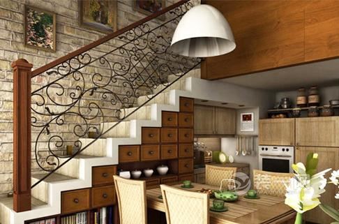 跃层楼梯的装修设计 美观与合理设计并存